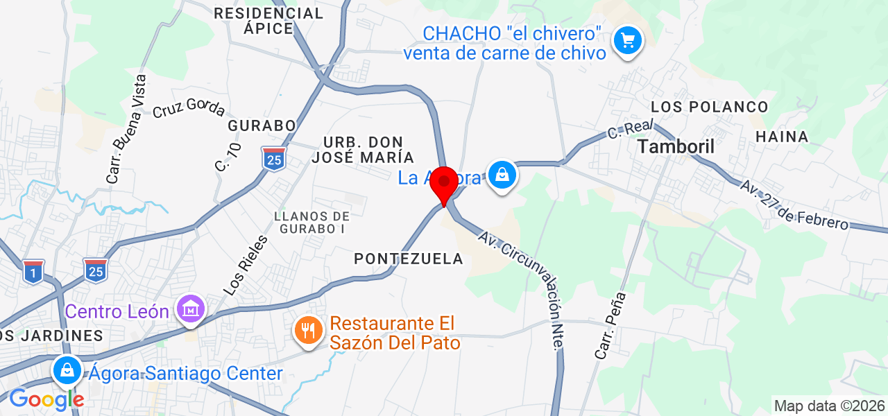 ValuPro Tasaciones - Santiago - Tamboril - Mapa