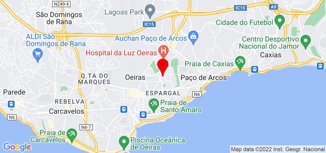AGC LIMPEZAS E LAVANDARIA - Lisboa - Oeiras - Mapa