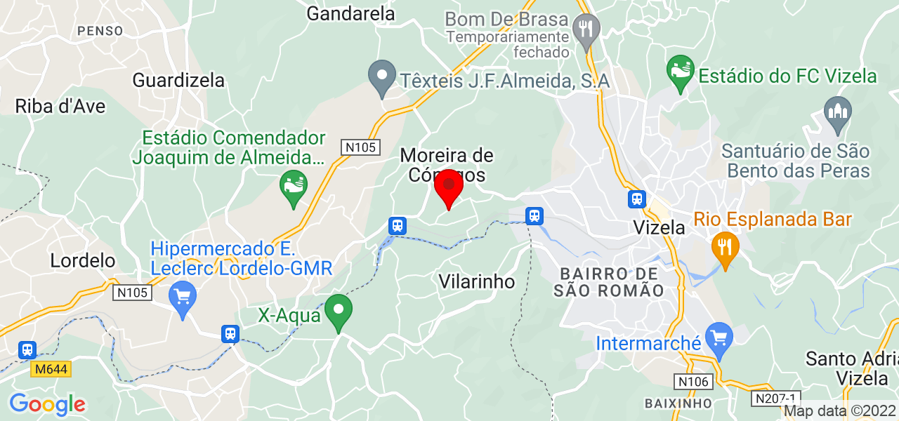 Teresa Mendes Ferrerira - Braga - Guimarães - Mapa