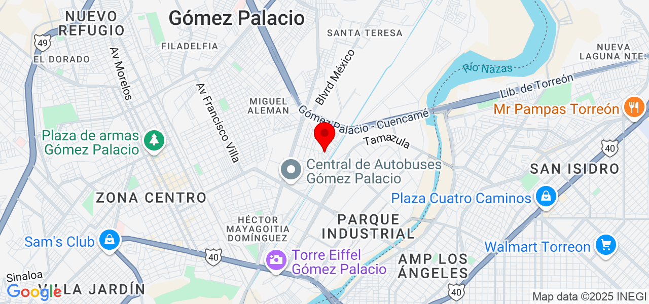 Cristal Ramirez - Durango - Gómez Palacio - Mapa