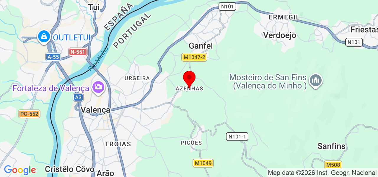 DCP - Viana do Castelo - Valença - Mapa