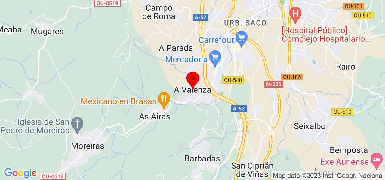 Carolina - Galicia - Barbadás - Mapa