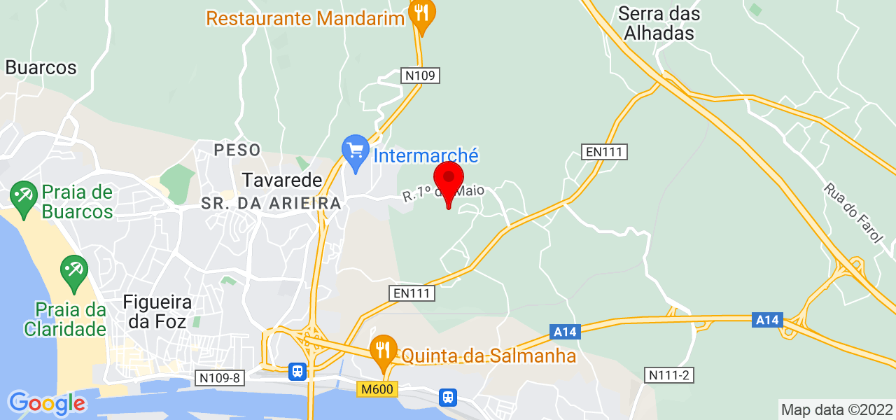 Няня, помічник по господарству, прибирання - Coimbra - Figueira da Foz - Mapa
