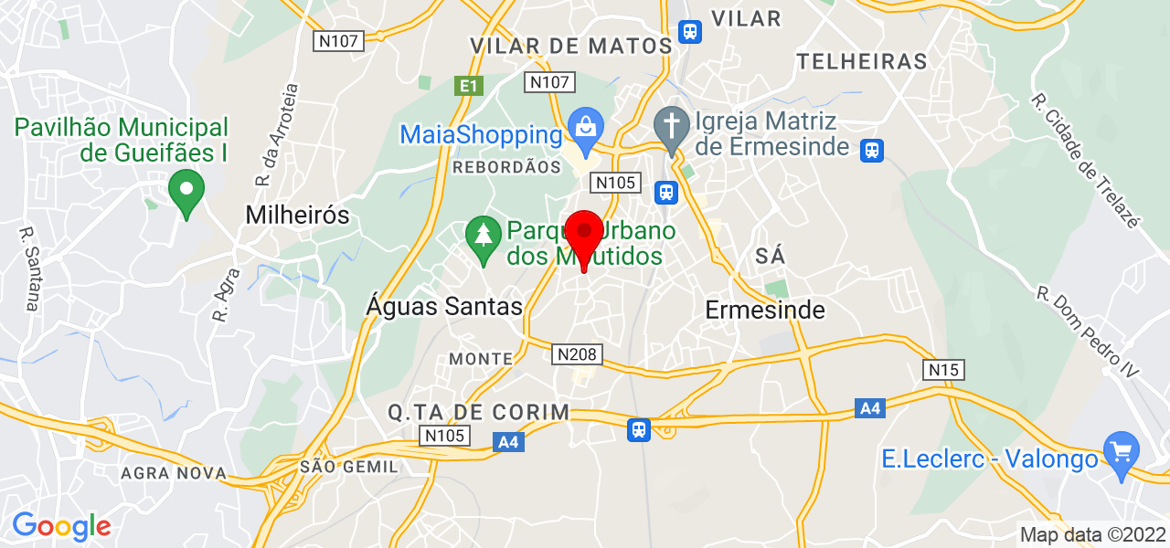 Tiago Ferreira - Porto - Valongo - Mapa