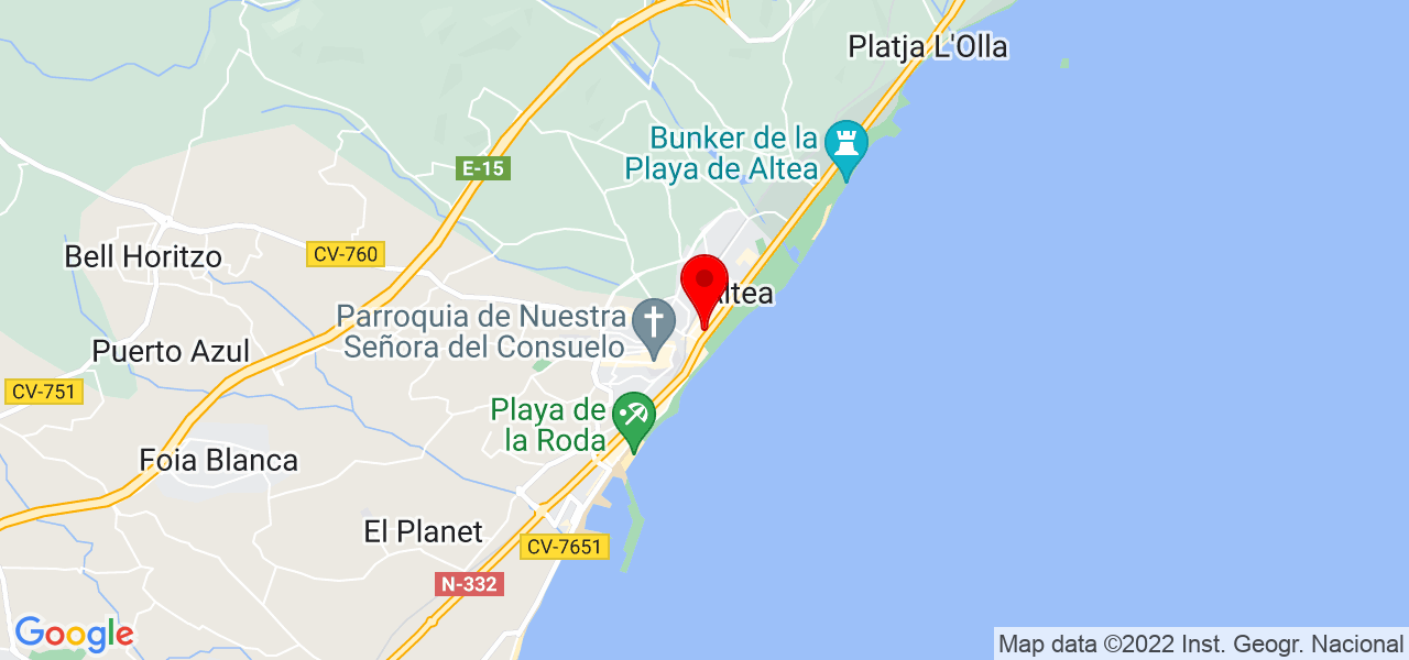 Pierre Austin - Comunidad Valenciana - Altea - Mapa