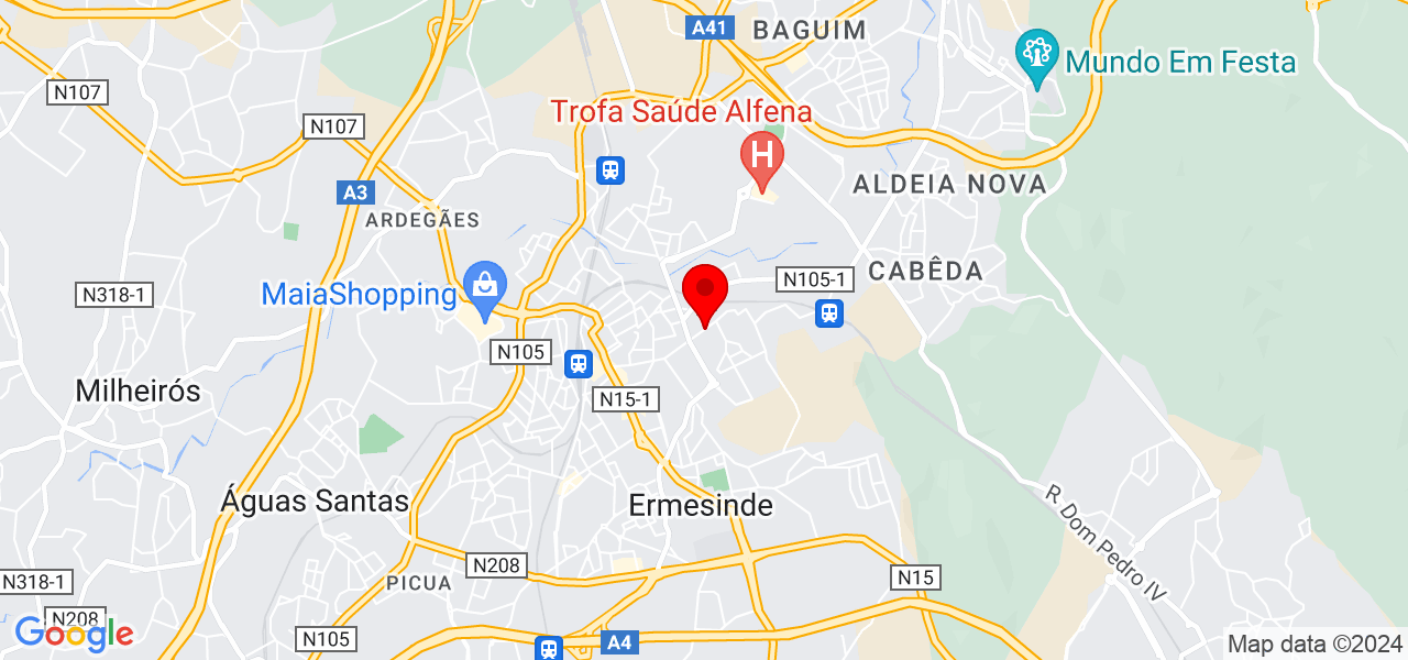 António Vale - Porto - Valongo - Map