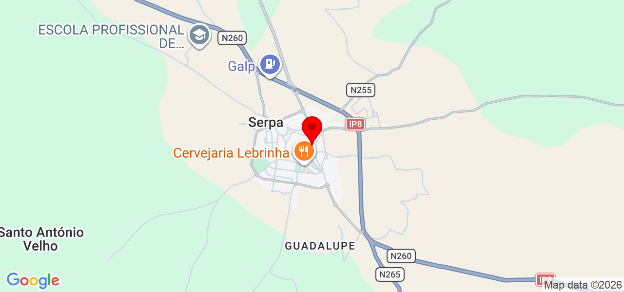 Catarina Mafaldo - Beja - Serpa - Map