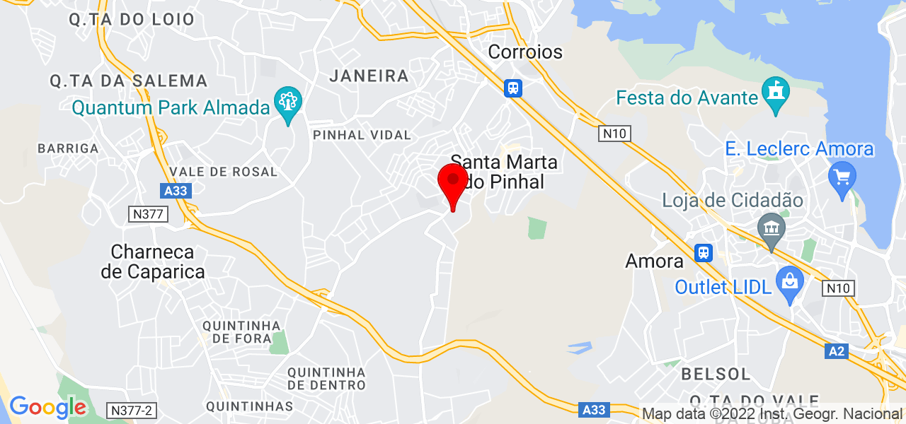 Ana Paula Miranda Nunes - Setúbal - Seixal - Mapa
