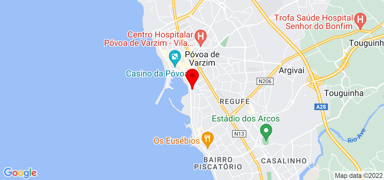 Cuidados com PET - Porto - Póvoa de Varzim - Mapa