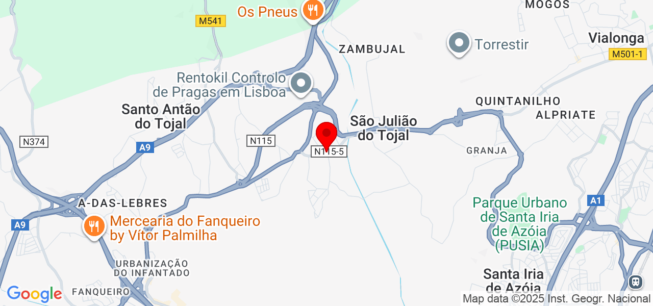 Vinicius - Lisboa - Loures - Mapa