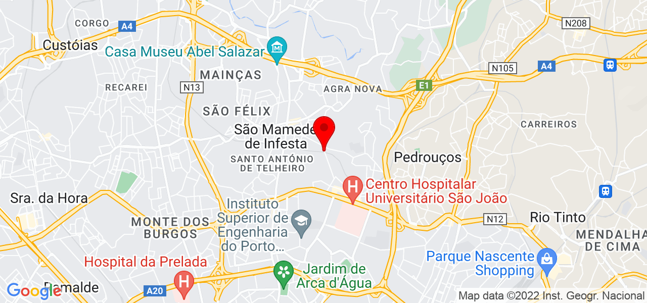 Oriana K. Caldeira R. - Porto - Matosinhos - Mapa