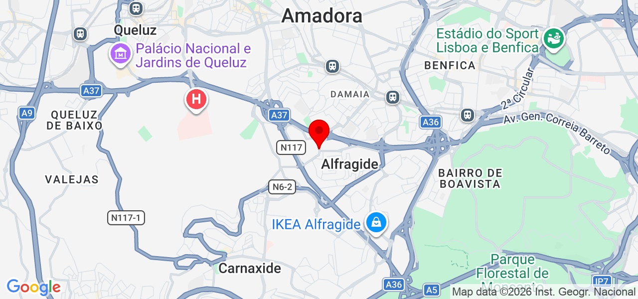 Eduardo Franco - Lisboa - Amadora - Mapa