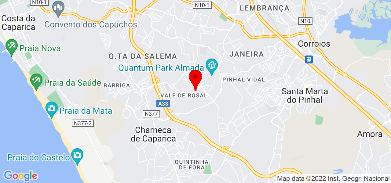 Maria Lima - Setúbal - Almada - Mapa