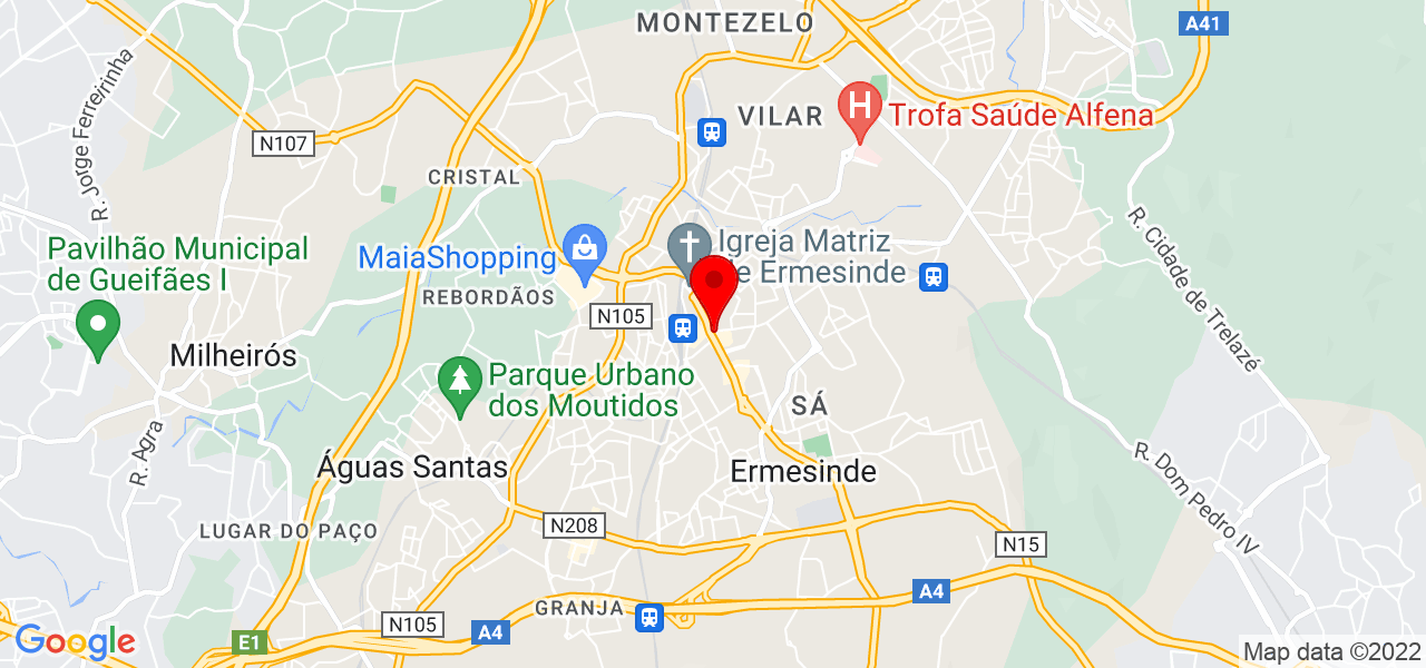 Domingos Ferreira - Porto - Valongo - Mapa