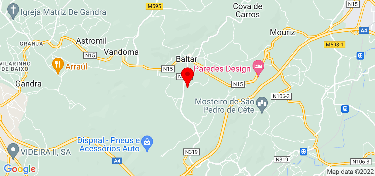 Atelier dos Biscates - Porto - Paredes - Map