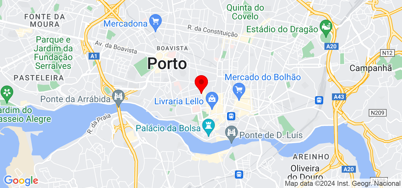 A Nova Rota Sublima - Porto - Porto - Mapa