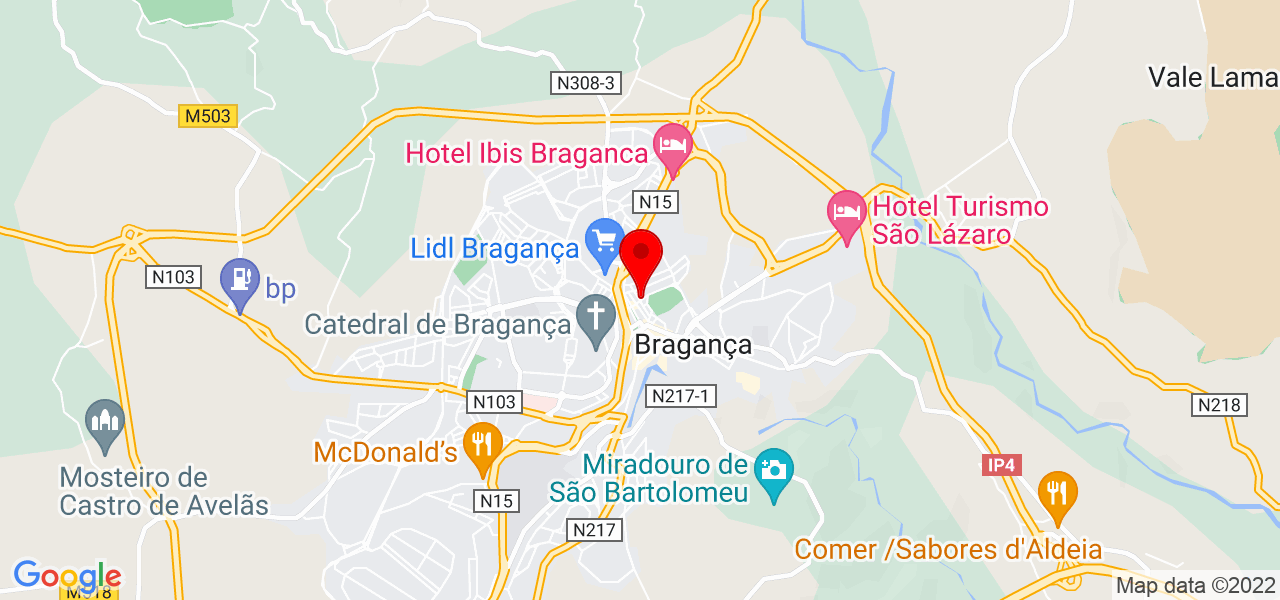 Udo Gon&ccedil;alves - Bragança - Bragança - Mapa