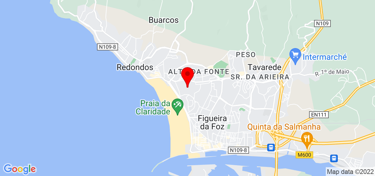 Arborista Scoces - Coimbra - Figueira da Foz - Mapa