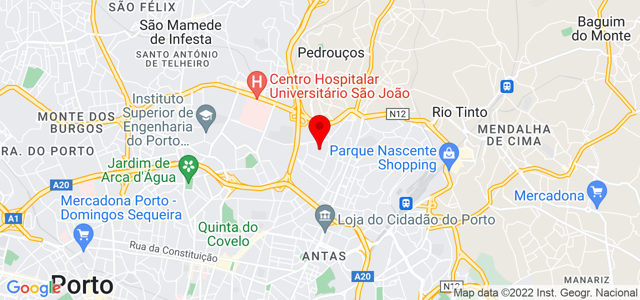 Personal Bruno Gama - Porto - Porto - Mapa