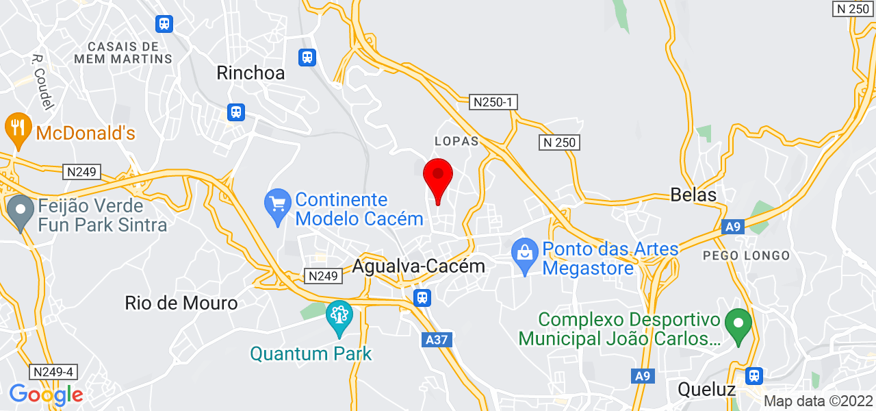 Chitanda - Lisboa - Sintra - Map