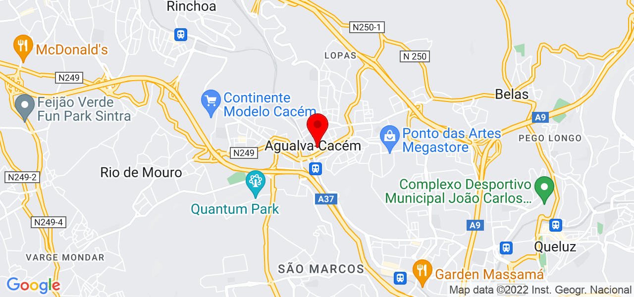 Tiago Silva - Lisboa - Sintra - Mapa