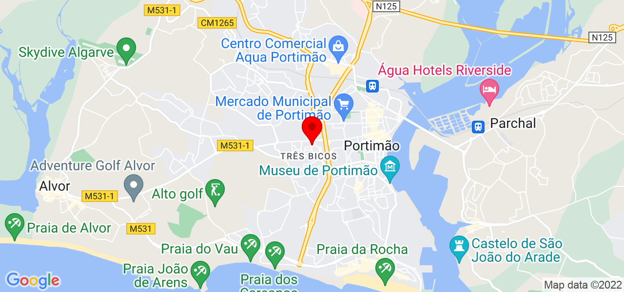 Elizabeth - Faro - Portimão - Mapa