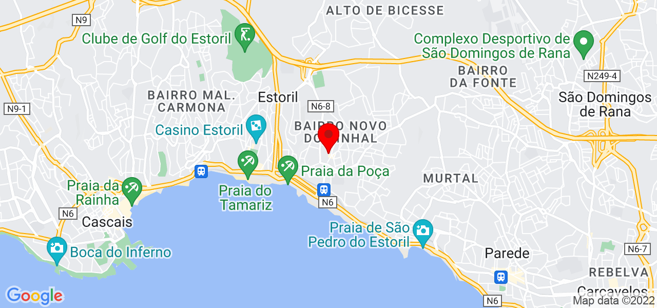 Angela Maria severino - Lisboa - Cascais - Mapa