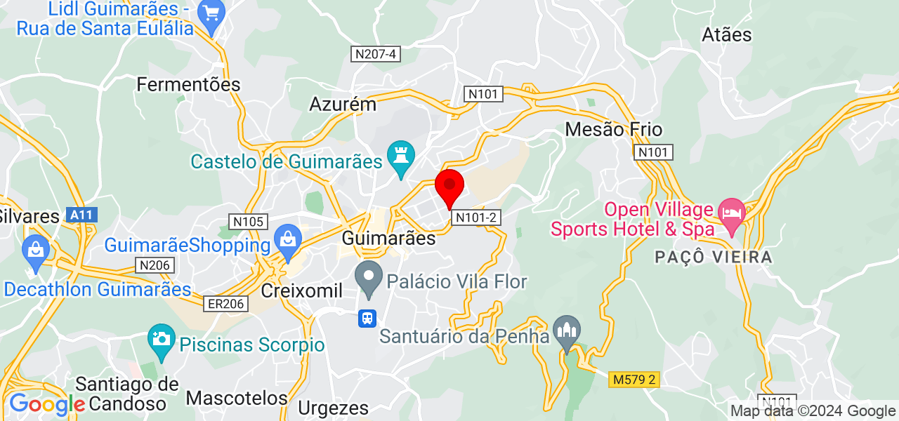 Anderson Morine - Braga - Guimarães - Mapa