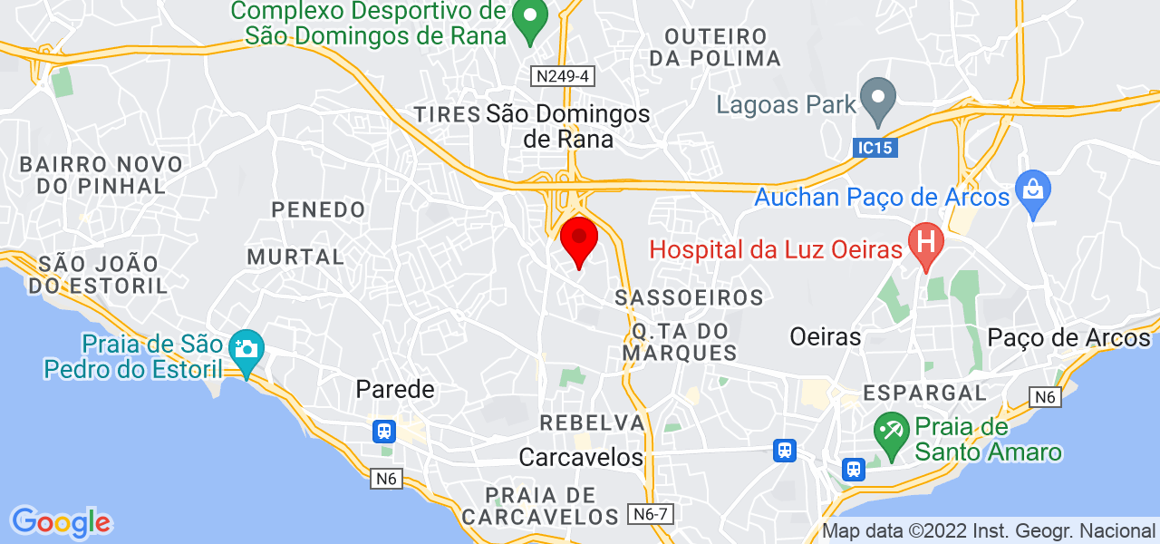 Fisioterapeuta Julia Best - Lisboa - Cascais - Mapa