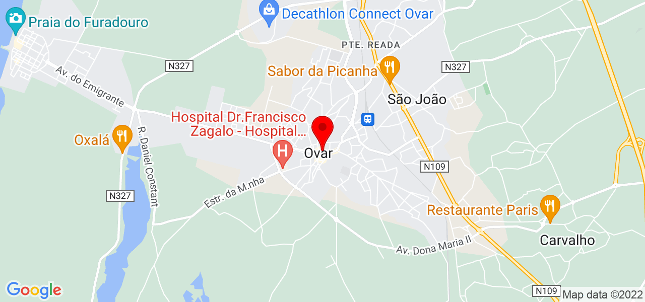 ANDREIA MARIANO - Aveiro - Ovar - Mapa