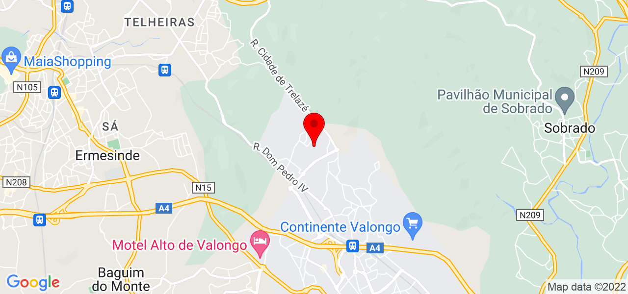 Martinho Lopes - Porto - Valongo - Mapa