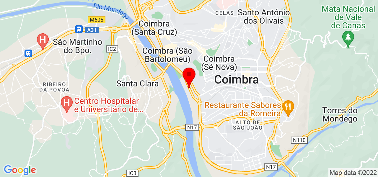 Jos&eacute; Carvalhinho - Coimbra - Coimbra - Mapa