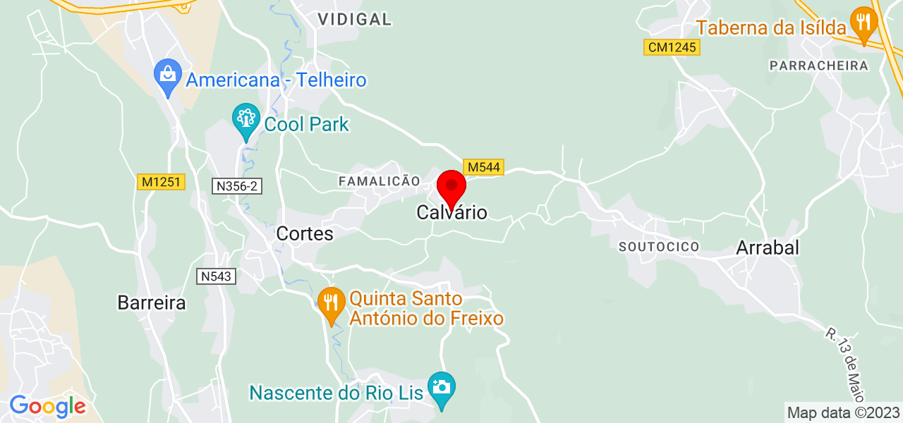 Rog&eacute;rio Resende - Leiria - Leiria - Mapa