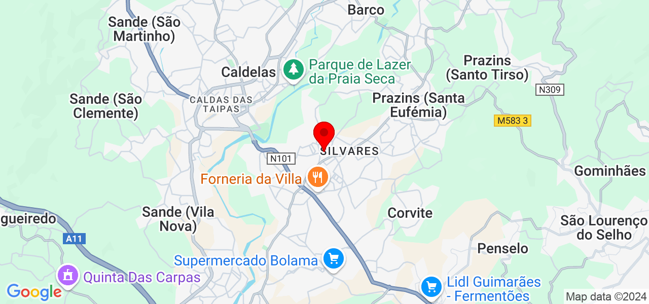 Carlos Magalhaes - Braga - Guimarães - Mapa