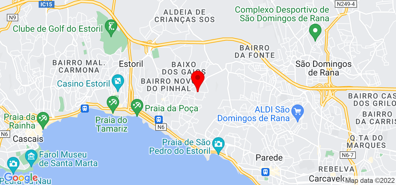 Andr&eacute; Figueiredo - Lisboa - Cascais - Mapa