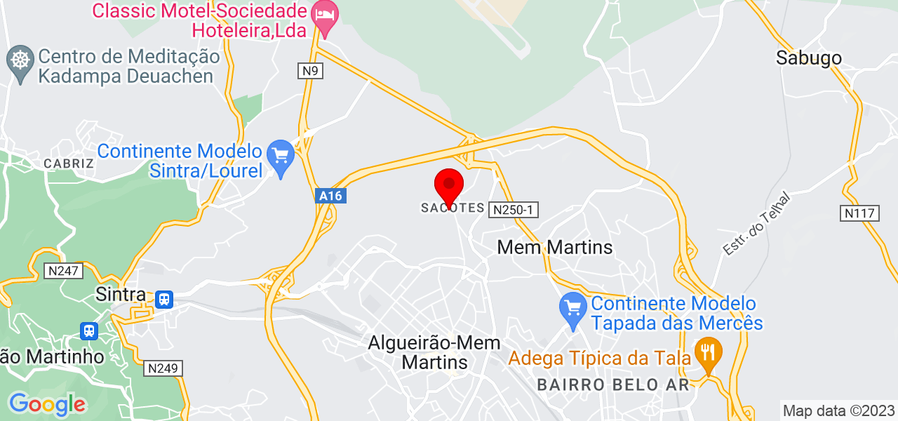 Beatrice - Lisboa - Sintra - Mapa