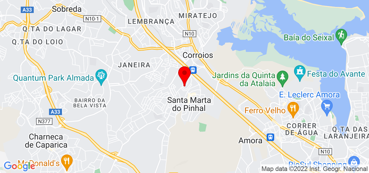 João Martins - Setúbal - Seixal - Map