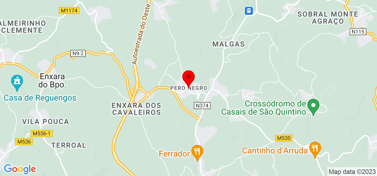 Prosper Now - Lisboa - Sobral de Monte Agraço - Mapa