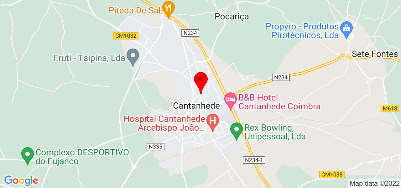Ana Beatriz Marques - Coimbra - Cantanhede - Mapa