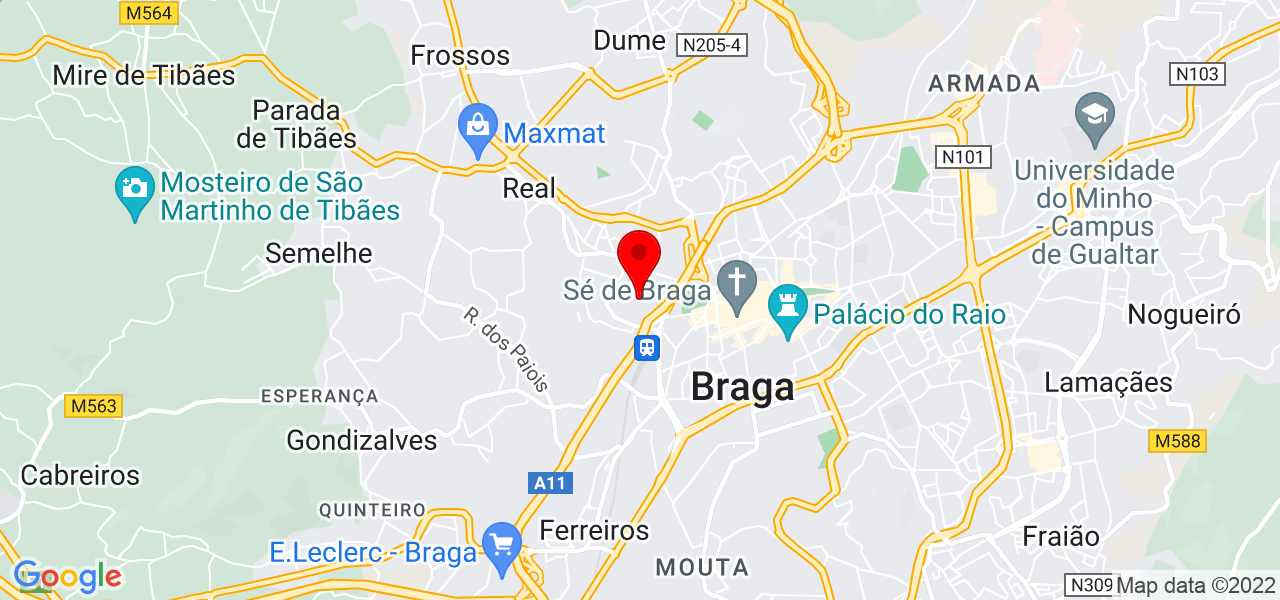 Chefe Hugo Lobo - Braga - Braga - Mapa