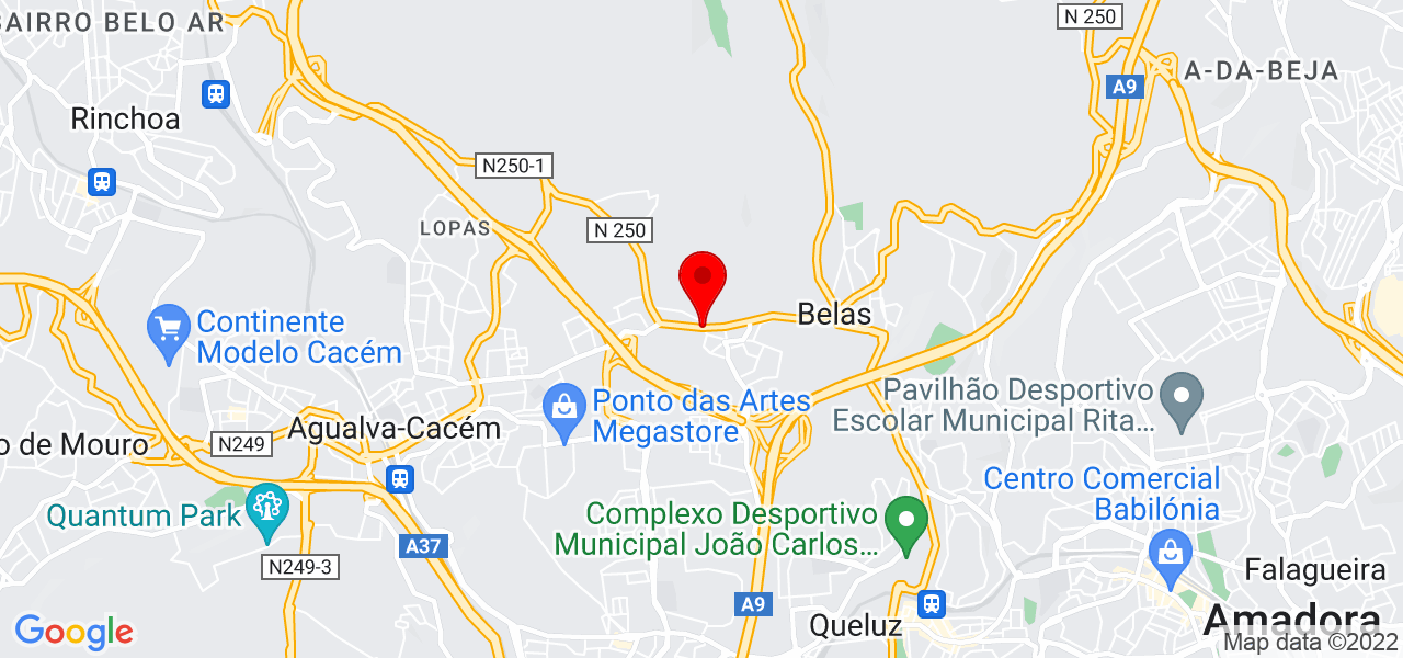 N&uacute;ria - Lisboa - Sintra - Mapa
