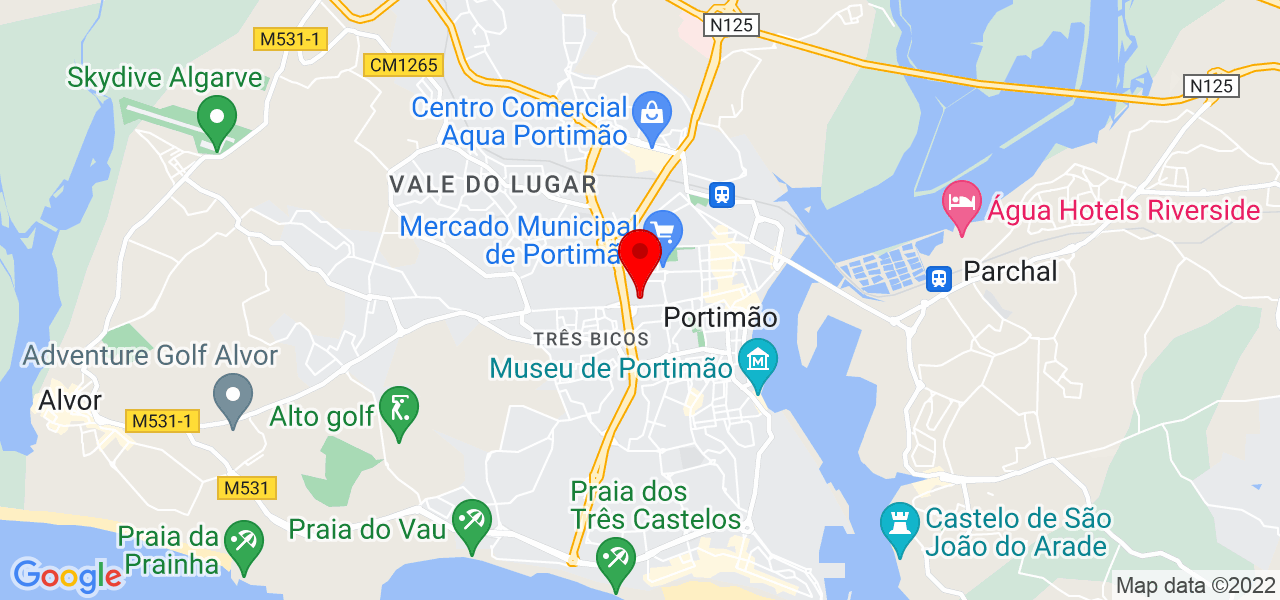 Celia - Faro - Portimão - Mapa