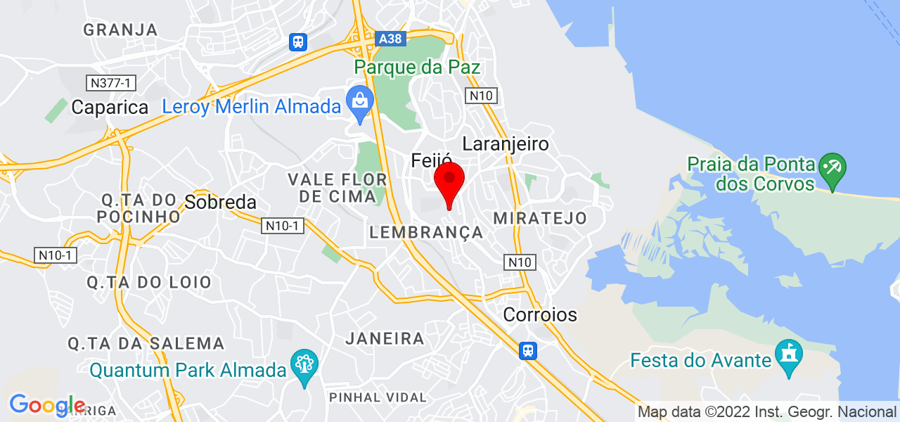 AGNALDO CAMPOS - Setúbal - Almada - Mapa