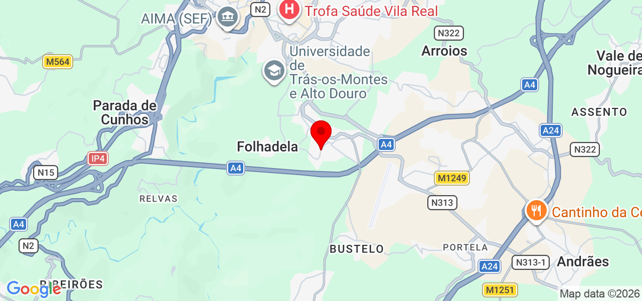 F&aacute;bio campos - Vila Real - Vila Real - Mapa