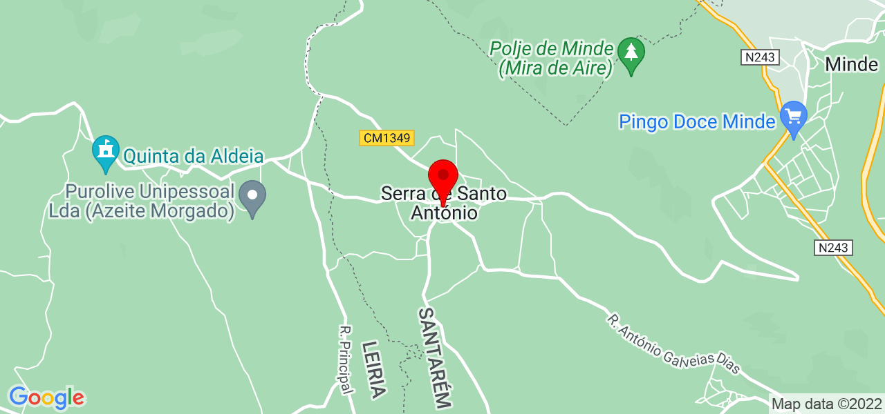 Ana Margarida Grave Galveias Tel - Santarém - Alcanena - Mapa