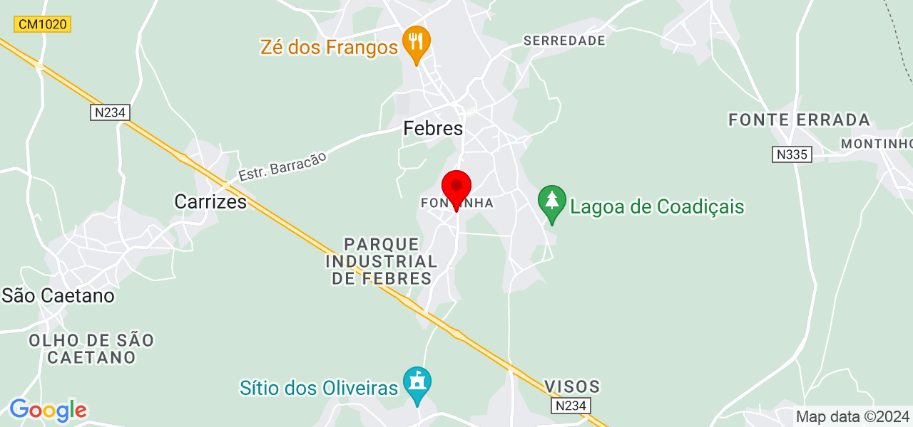 Dom&eacute;stica - Coimbra - Cantanhede - Mapa