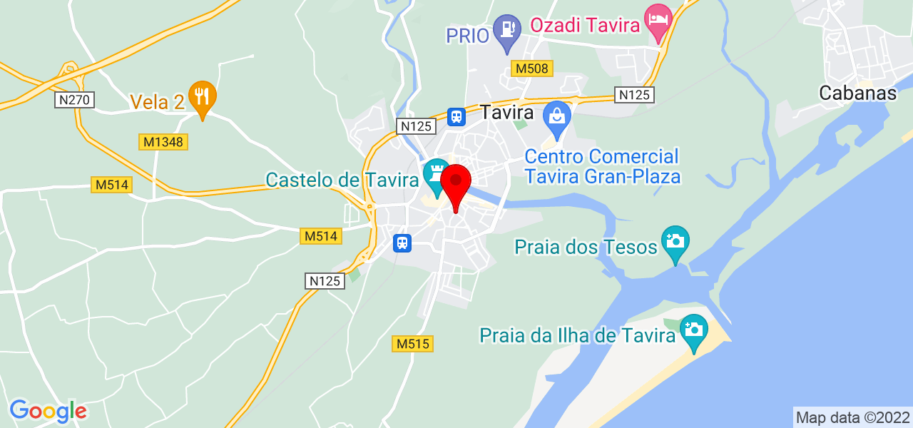 M11 - Assist&ecirc;ncia T&eacute;cnica - Faro - Tavira - Mapa