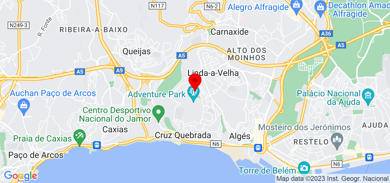 Ana Vara - Lisboa - Oeiras - Mapa