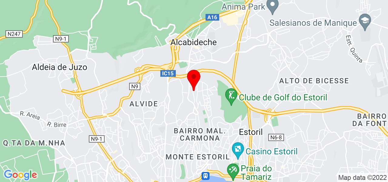 Fl&aacute;via Cardoso - Lisboa - Cascais - Mapa