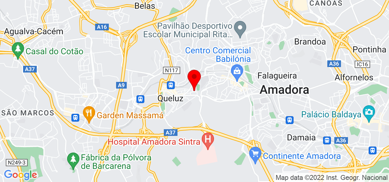 Servi&ccedil;o de Portaria e Zeladoria &ndash; Porteiros Urbanos. - Lisboa - Sintra - Mapa